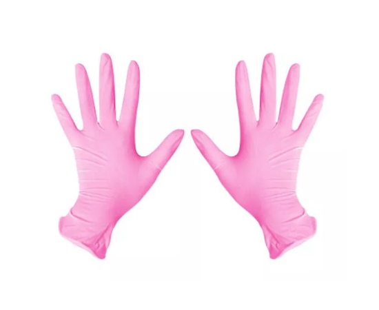 Перчатки нитриловые S Nitrile, розовые, 100 шт/упак.