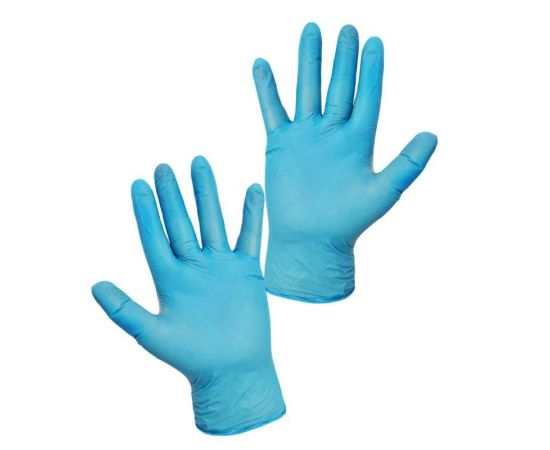 Перчатки нитрил-винил L Hongray 100шт (50пар) синие